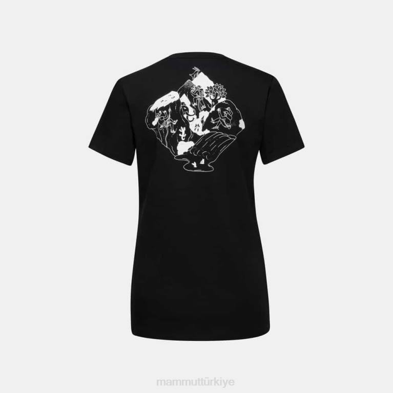 Mammut Massone tişört kayalığı Giyim siyah kadınlar LV8J249
