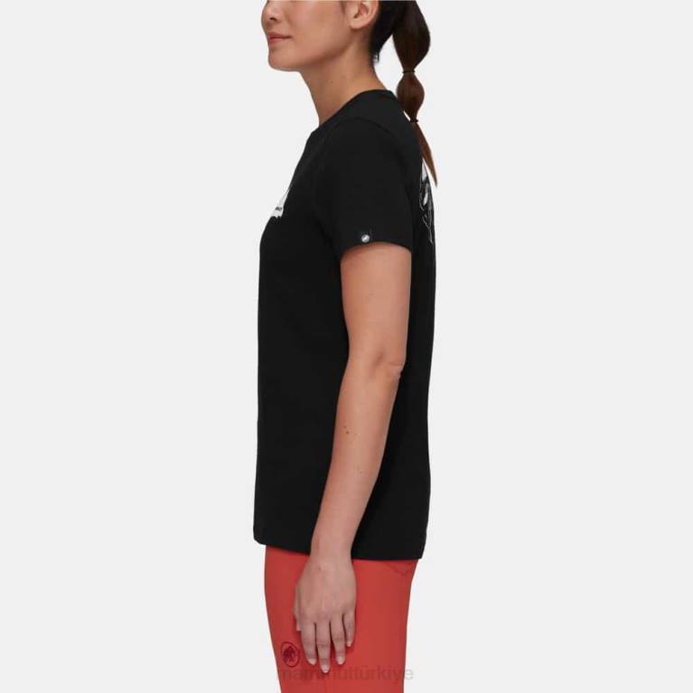 Mammut Massone tişört kayalığı Giyim siyah kadınlar LV8J249