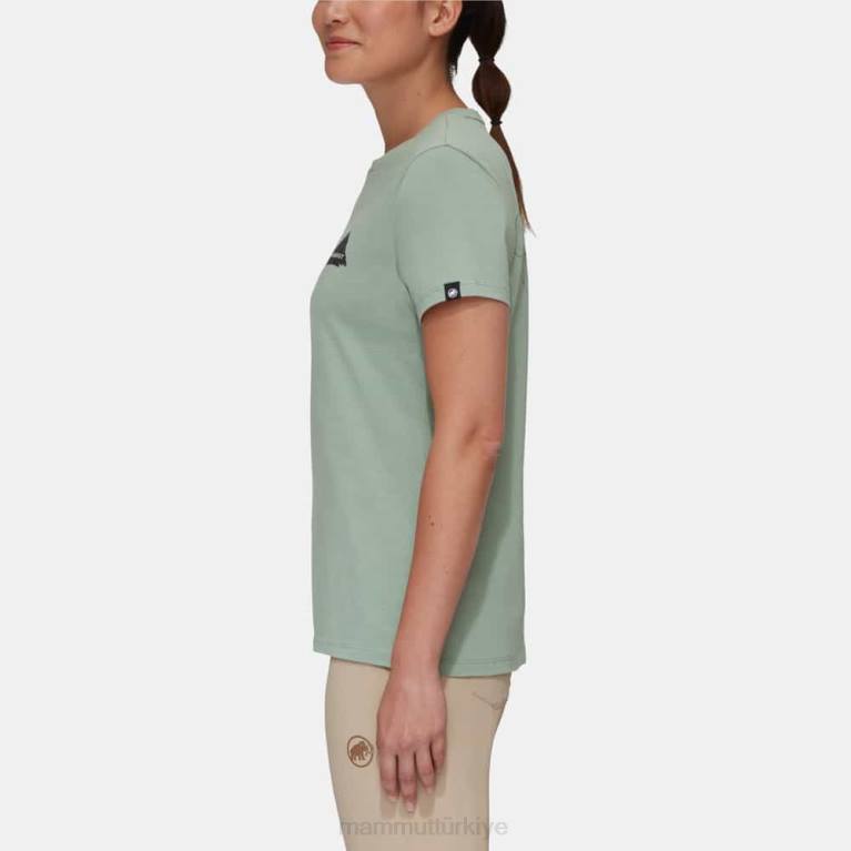 Mammut Massone tişört kayalığı Giyim yeşim kadınlar LV8J1091