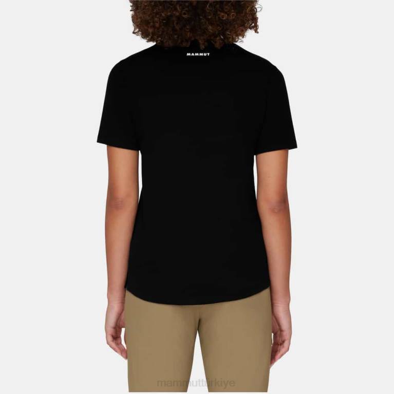 Mammut çekirdek t-shirt logosu Giyim siyah kadınlar LV8J215