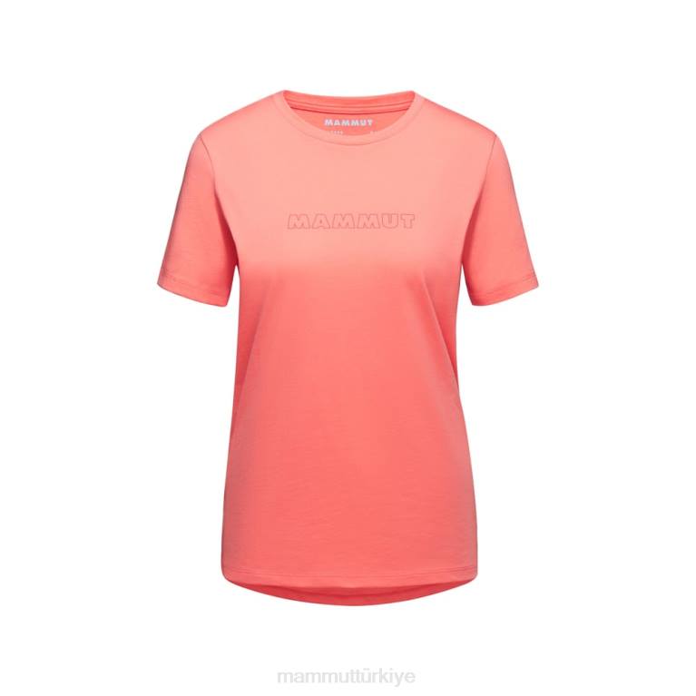Mammut çekirdek t-shirt logosu Giyim somon kadınlar LV8J1040