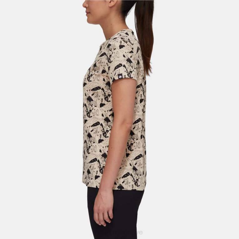 Mammut massone tişörtü tırmanma sahnesi Giyim savan siyahı kadınlar LV8J1107