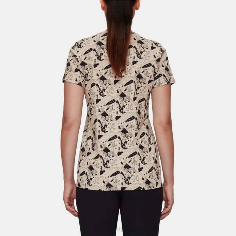 Mammut massone tişörtü tırmanma sahnesi Giyim savan siyahı kadınlar LV8J1107