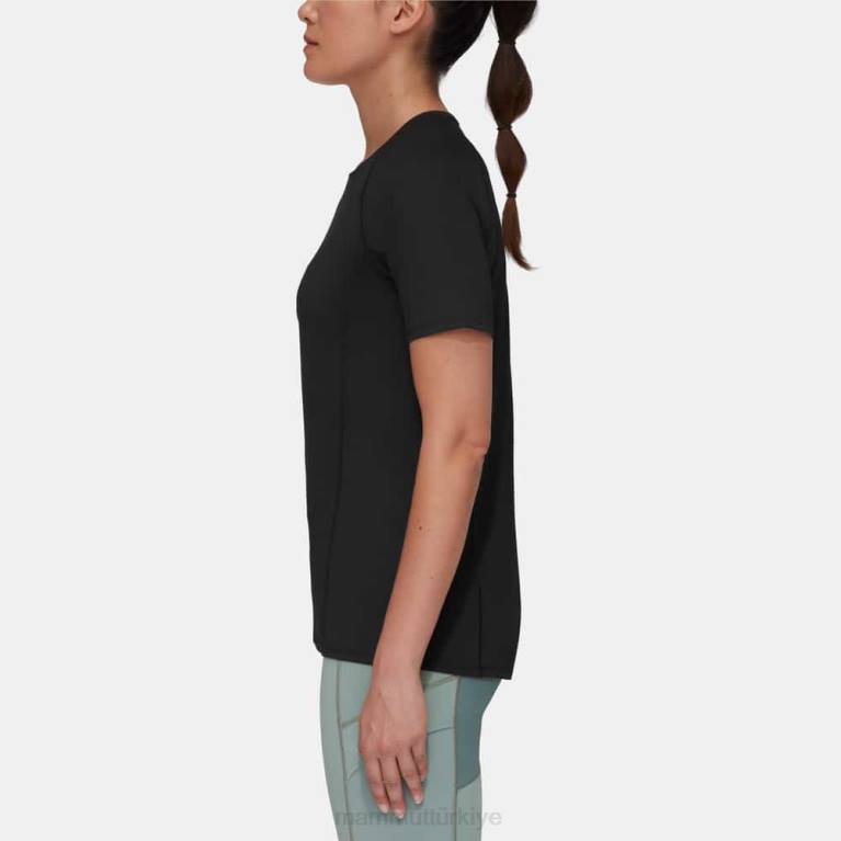 Mammut selun fl tişört logosu Giyim siyah kadınlar LV8J149