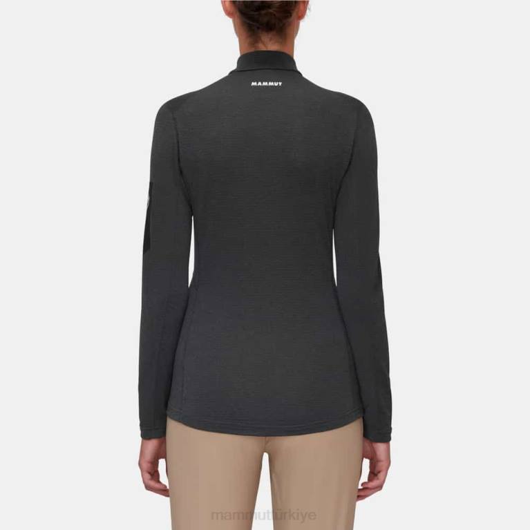 Mammut aenergy hafif ml yarım fermuar çekme Giyim kara hayalet kadınlar LV8J933