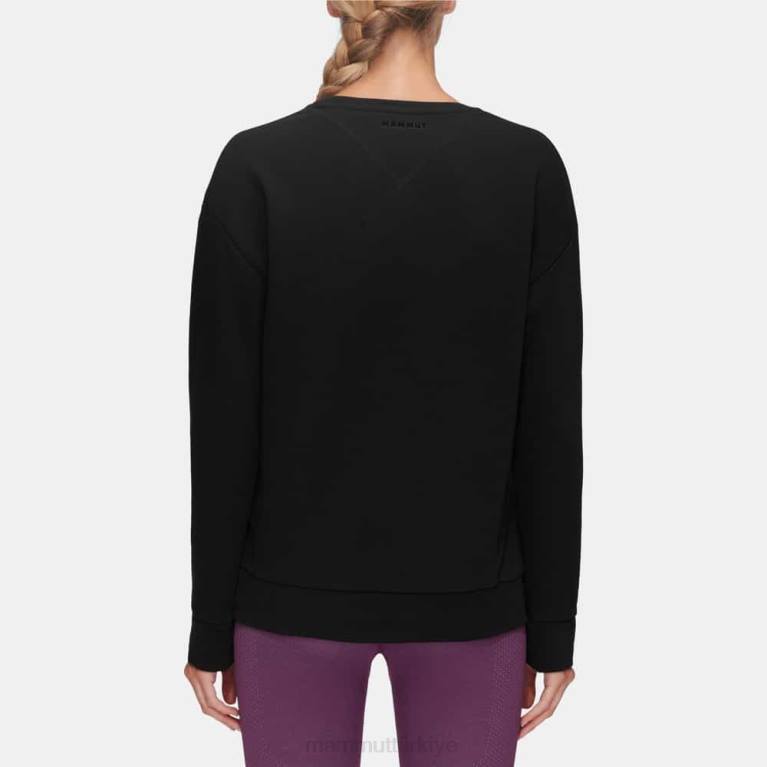 Mammut core ml sıfır yaka logosu Giyim siyah kadınlar LV8J1033