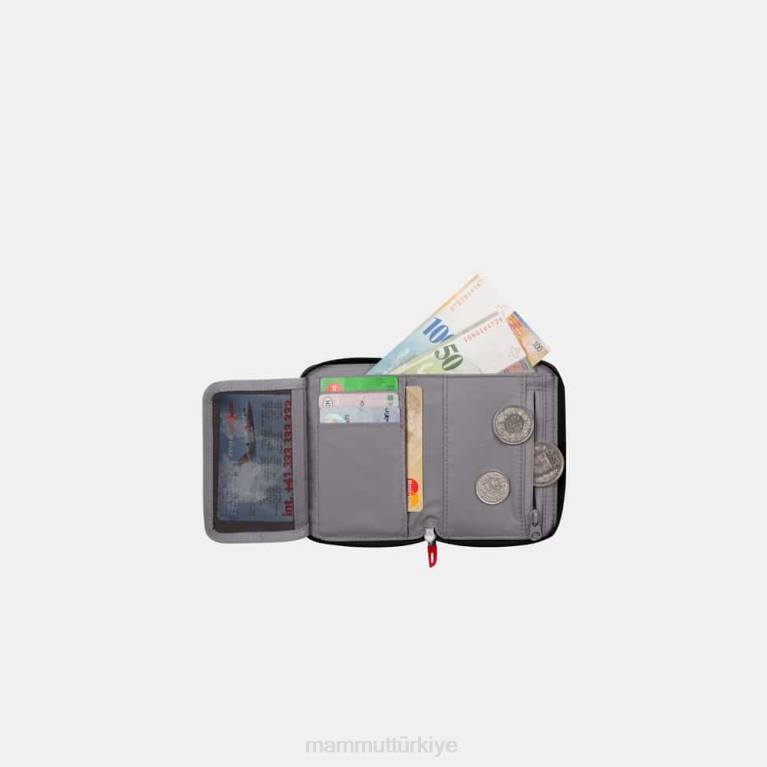 Mammut fermuarlı cüzdan melanj teçhizat siyah üniseks LV8J619
