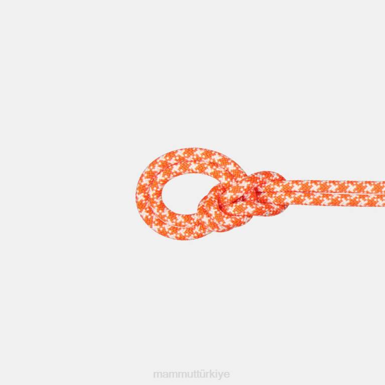 Mammut 9.5 kayalık klasik ip teçhizat canlı turuncu-beyaz üniseks LV8J393