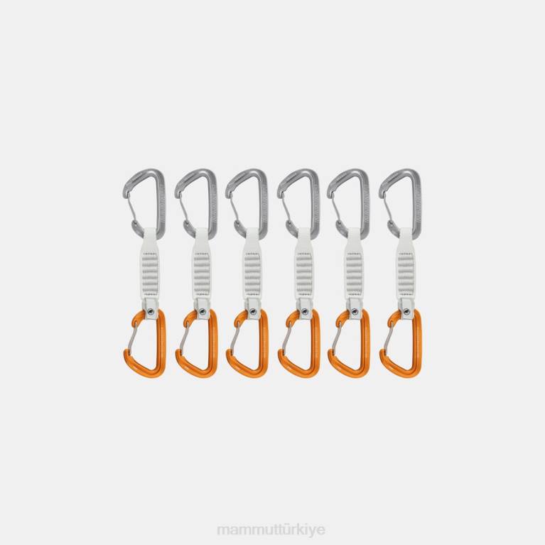 Mammut gönderen tel 12 cm 6'lı hızlı çekme teçhizat açık gri-altın üniseks LV8J441